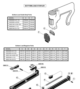 Diagram 1 Diagram and Parts List for 060004N J 1/2 Senco Nailer