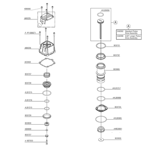Part Location Diagram of AB0225 Senco Cover, Exhaust