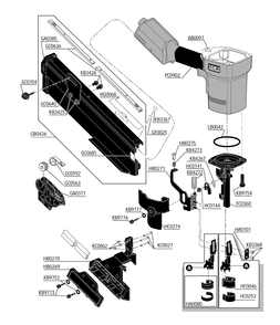 Diagram 2 Diagram and Parts List for FRAMEPRO750E XL782007N Senco Nailer