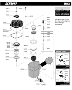 Diagram 2 Diagram and Parts List for SCN60XPFRH 520101N Senco Nailer