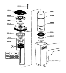 Diagram 3 Diagram and Parts List for SLP20 430001 Senco Nailer