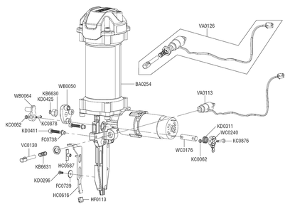 Fig-2 Diagram and Parts List for F-16XP 10N0001N Senco Nailer
