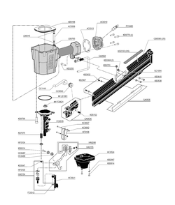 Diagram 1 Diagram and Parts List for FRAMEPRO325XP 4Z0101N Senco Nailer