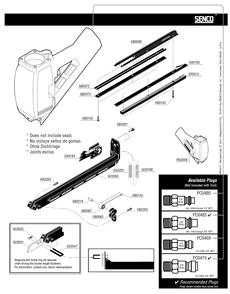 Diagram 1 Diagram and Parts List for SN70 170301N Senco Nailer