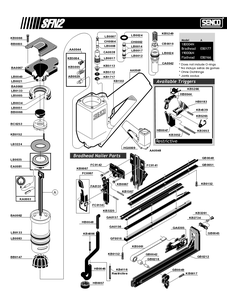 Part Location Diagram of KB5265 Senco Spring