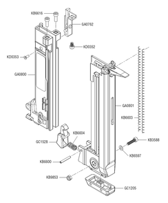 Fig-1 Diagram and Parts List for 10Y0001N F-LXP Senco Nailer