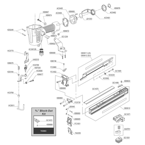 Fig-1 Diagram and Parts List for PS15XP 9T0001N Senco Nailer