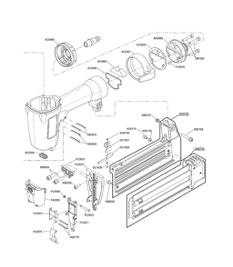 Diagram 1 Diagram and Parts List for FINISHPRO18BMG 9B0001N Senco Nailer
