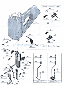 Part Location Diagram of KB1510 Senco Washer
