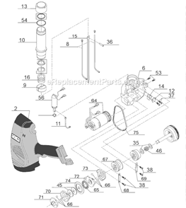 Page A Diagram and Parts List for AIRFREE41  Senco Nailer