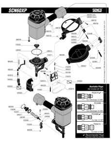 Diagram 1 Diagram and Parts List for SCN60XPFRH 520101N Senco Nailer