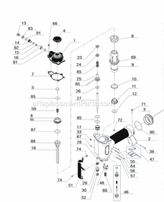 Part Location Diagram of BC0465 Senco Bracket