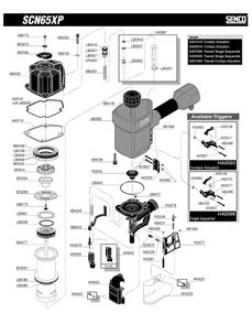 Diagram 2 Diagram and Parts List for SCN65XPFRH 540101N Senco Nailer