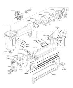 Part Location Diagram of GA0709 Senco Latch