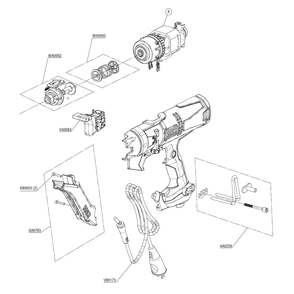 Fig-1 Diagram and Parts List for DS242-AC 10E0001N Senco Screwdriver