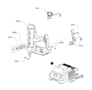 Part Location Diagram of GC1229 Senco Bracket