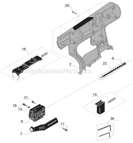 Part Location Diagram of GC0647 Senco Roller