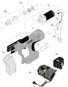 Part Location Diagram of GC0713 Senco Strip Guide Cover