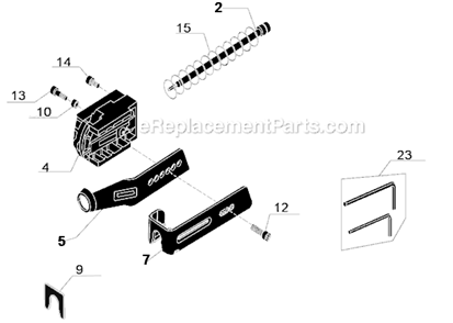 Part Location Diagram of FA0211 Senco Nose Piece