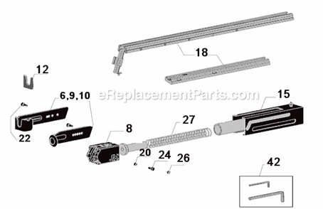 Part Location Diagram of GB0448 Senco Housing