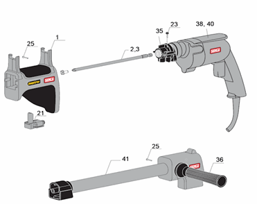 Part Location Diagram of EA0124 Senco Screw Bit