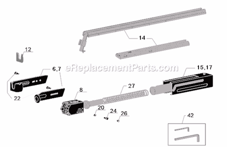 Page A Diagram and Parts List for DS200-S4  Senco Electric Drill