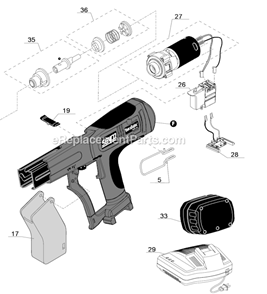 Part Location Diagram of GC0823 Senco Strip Guide Cover
