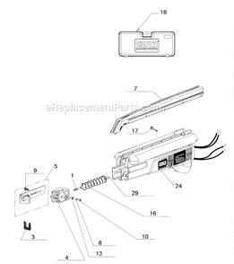 Part Location Diagram of VB0173 Senco Electric Cord