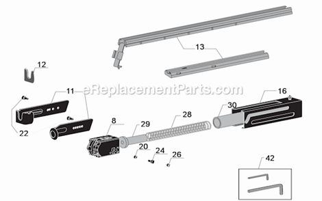 Page A Diagram and Parts List for DS300-S2  Senco Electric Drill