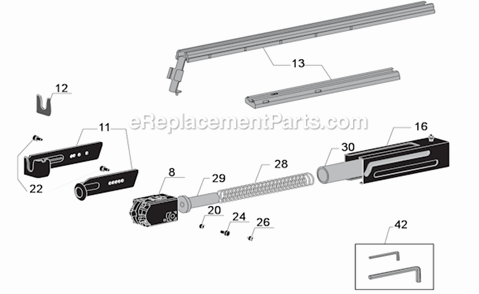 Page A Diagram and Parts List for DS300  Senco Electric Drill