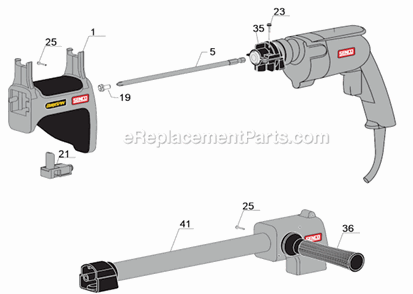 Part Location Diagram of EA0127 Senco Screw Bit - Square No. 2 2pak
