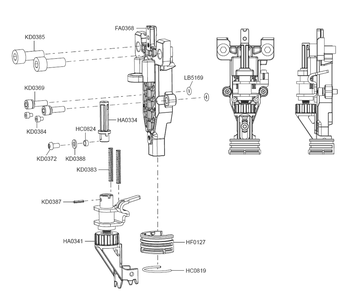 Fig-7 Diagram and Parts List for F-35FRHXP 10H0001N Senco Nailer