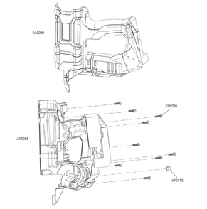 Fig-0 Diagram and Parts List for F-18XP 10M0001N Senco Nailer