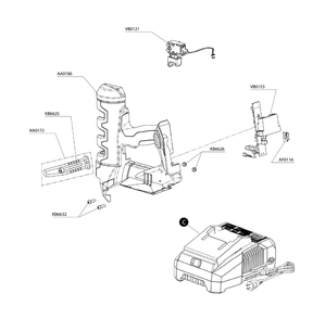 Diagram 2 Diagram and Parts List for FUSIONF 16S Senco Nailer