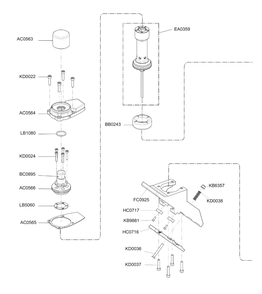 Diagram 2 Diagram and Parts List for SHFS200 8D0002N Senco Nailer