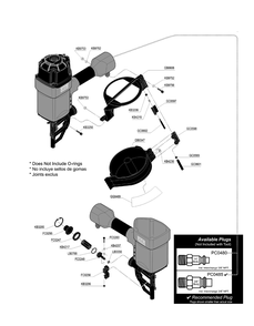 Diagram 1 Diagram and Parts List for SCN63LDXP 8W0001N Senco Nailer