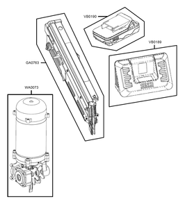Fig-1 Diagram and Parts List for F-35XP 10G0001N Senco Nailer