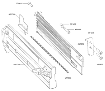 Fig-1 Diagram and Parts List for F-18XP 10M0001N Senco Nailer