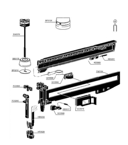 Part Location Diagram of FA0164 Senco Rail Assembly