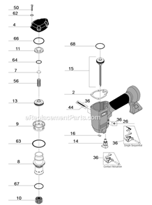 Part Location Diagram of BC0391 Senco Seal