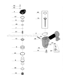 Page A Diagram and Parts List for FINISHPRO2N1  Senco Nailer