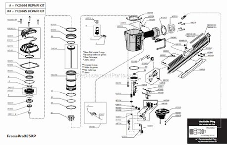 Part Location Diagram of LB0018 Senco Seal