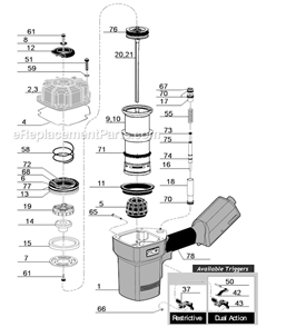Part Location Diagram of BF0204 Senco Retainer