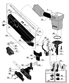 Part Location Diagram of HB0275 Senco Insert