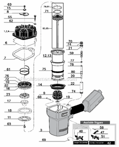 Part Location Diagram of AF0044 Senco Deflector