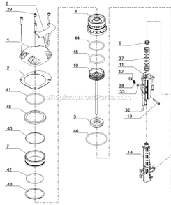 Page A Diagram and Parts List for HN250  Senco Nailer