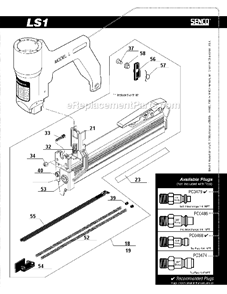 Part Location Diagram of KB4120 Senco Spring