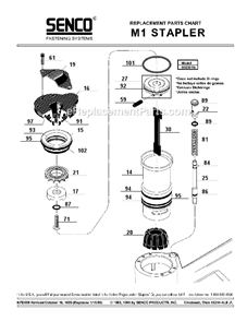 Part Location Diagram of LB0033 Senco Seal
