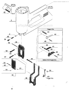 Page B Diagram and Parts List for M2  Senco Nailer