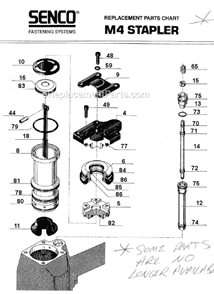 Part Location Diagram of LB0019 Senco Seal